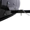29in Heavy Duty Steel Snow Shovel Pusher with Wheels for