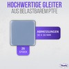 Filzada® 26x Teflongleiter Selbstklebend - 30 x 30 mm (eckig)