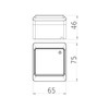 Surface-Mounted Light Switch IP44 Waterproof Outdoor White