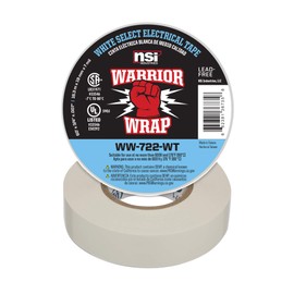 WarriorWrap Select 3/4 in. x 60 ft. 7 mil Vinyl Electrical Tape, White