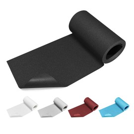 KOCOZA Linen Fabric Repair Patches, Self Adhesive Fabric Repair Tape 18x59 inch Extra Size Couch Patch Kits for Furniture, Curtains, Sofa, Headboards, Chairs, Clothing, Tents (18x59 Black)