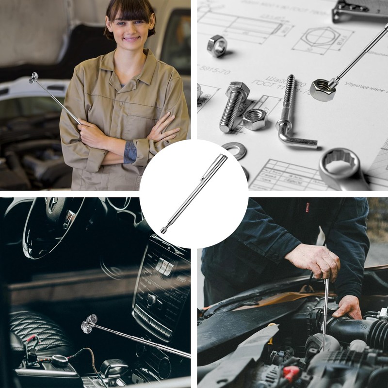 4 Pack Magnetic Pickup Tool, Telescoping Stick, Extendable Magnetic Pen