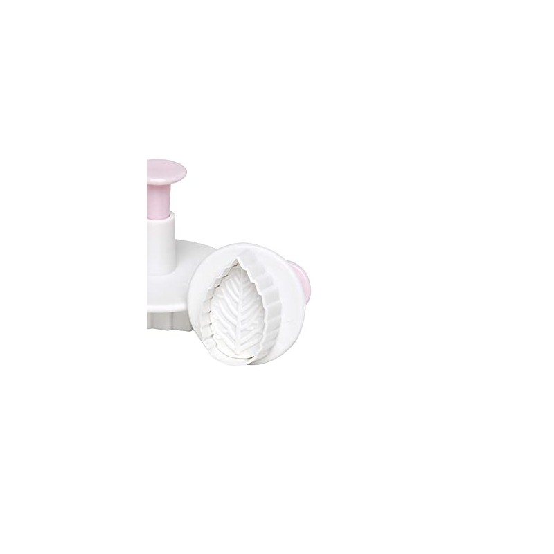 Wiltshire Fondant Leaf Cookie Cutter and Pusher 3-Pieces Set