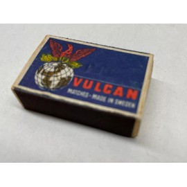 Vintage FULL Box Of Vulcan Matches, Made In Sweden