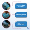 Pack of 100 Polyethylene Sleeve Protectors, Durable and Waterproof with