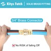 Kitys Fatch Upgraded Kink Free Hybrid Garden Hose 100ft 5/8",