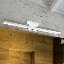 34-inch Polished Chrome Modern Adjustable Vanity Light, LED Bathroom Light Fixtures, Vertical or Horizontal Wall Sconce, 23W 3000K 4000K 5000K Switchable 90CRI Over Mirror Rotatable Bath Bar