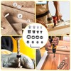 XTUDOU® Pack of 32 Wooden Dowels Centring Tips, Solid Dowel