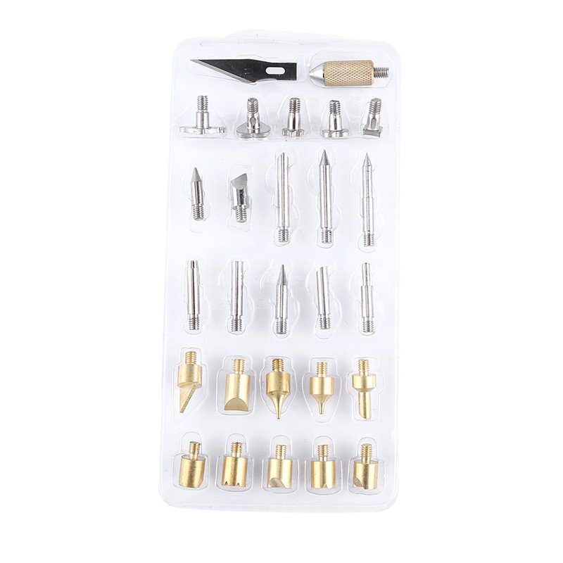 1 Set Pyrography Wood Working and Soldering Tips Alphabet Numbers