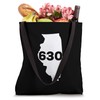 630 Area Code Illinois Tote Bag