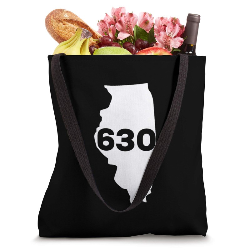 630 Area Code Illinois Tote Bag