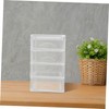 NUOBESTY Office Drawer Organizer Transparent Storage Box for Desk Bathroom