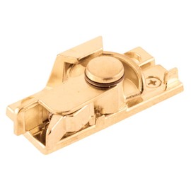 Prime-Line Products F 2677 Child Safe Sash Lock and Keeper with Screws, Brass Plated