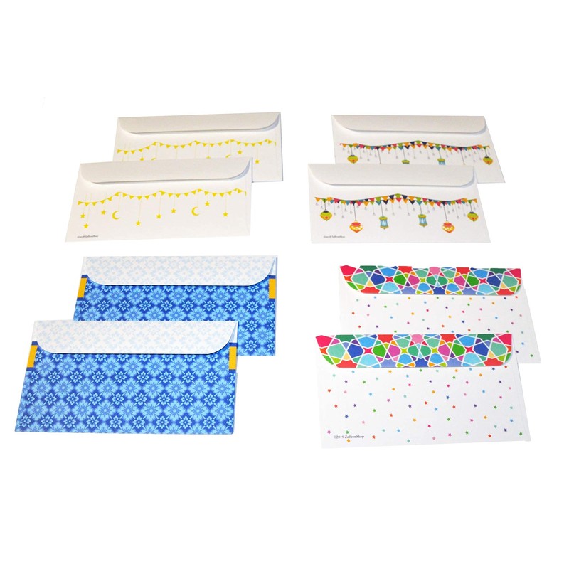 Zaffron Shop Zaffron Eid Holiday Eidi Money Envelopes Assortment Pack