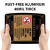 AUYKTE Absolutely No Soliciting Sign 2 Pack, No Excuses, No