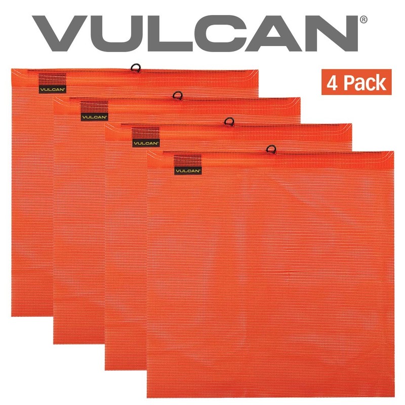 VULCAN Safety Flag with Wire Loop - Bright Orange -