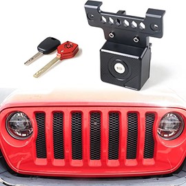 Sukemichi JL Hood Lock for Jeep Wrangler, Locking Hood Latches for Jeep Wrangler JL JLU, Anti-Theft Eliminate Hood Flutter, Aluminum (for 2018-2022 Jeep Wrangler JL JLU )