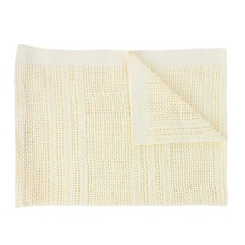Cellular Baby Pram Blanket 100% Cotton Super Soft 70cm X 100cm - Colour: Cream
