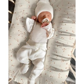 Muslin Baby Lounger Cover 2 Pack, Soft Breathable Newborn Lounger Pillow Cover for Boys Girls Infant