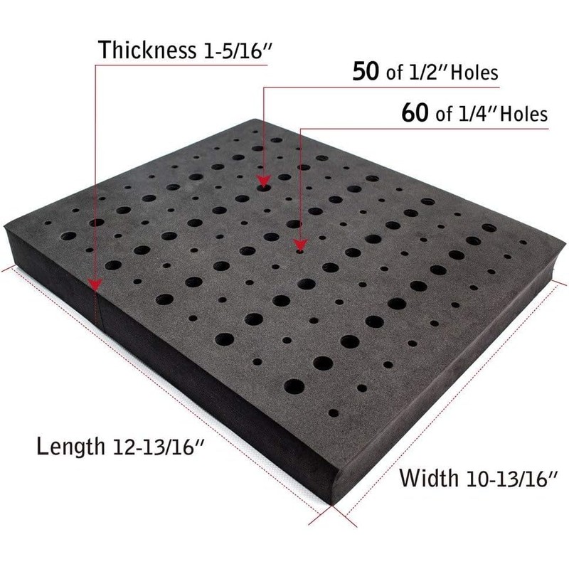 POWERTEC Router Bit Tray Organizer - Holds 110 Bits Each