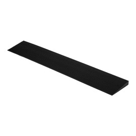 CINNYE 1.2'' Rise Solid Rubber Wheelchair Ramp,Threshold Ramp Used for Thresholds,Doorways and Bathroom (High:1.2 Inch(Pack of 1)) Black