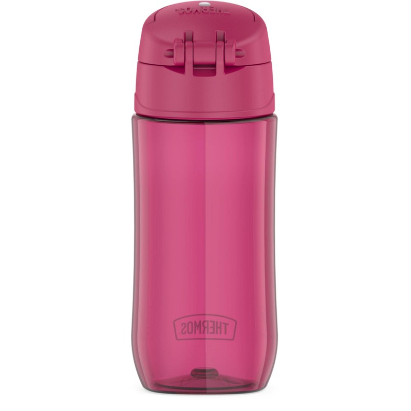 THERMOS FUNTAINER 16 Ounce Plastic Hydration Bottle with Spout, Raspberry