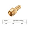 sourcing map Brass Hose Barb Fitting,Connector 8mm Barb x G1/4