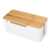 Cable Management Box Stylish Extension Socket Cord Organizer Box with