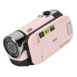 Cocoarm 16MP Digitalkamera, Videokamera-Recorder mit Elektronischem Verschluss für Reise- und Hochzeitsaufnahmen (PINK)