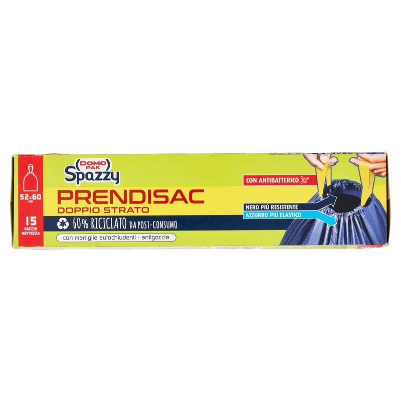 Domopak Spazzy Nettezza Bags Blue Black 15 Units Pack of
