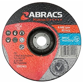 ABRACS PH17860DM Phoenix II 178 mm x 6 mm x 22 mm DPC Metal Grinding Disc