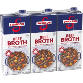 Swanson 100% Natural Beef Broth, 32 oz Carton (3 Pack)