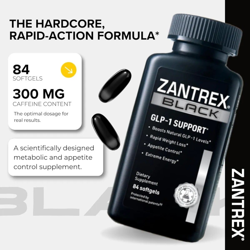 Zantrex Black Eleva Tu Energa Y Regula El Apetito 84cap