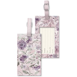 Punch Studio Luggage Tag with Silver Vines (43842) 2.75 * 5 inches