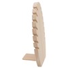 Jewelry Display Stand Freestanding Wooden Hand Made Flame Leaf Shape