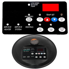 WOLIDAODAO Designed and Manufactured -Compatible with Sta-Rite MAX-E-Therm 42001-0055 8 Button Membrane TouchPad 77707-0004 Pool Heater Control Bezel Kit