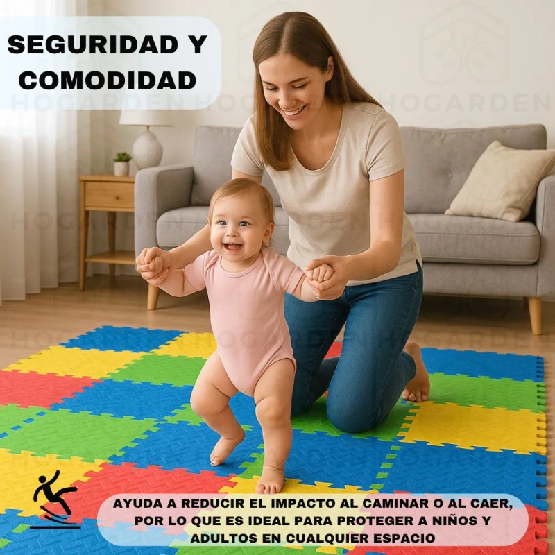 Piso Eva 20 Pzs Protector Para Juegos En Casa