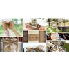 Alytimes 160CM Roll Upholstery Fabric Natural Jute Hessian Burlap Cloth