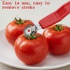 JJUNW 4Pcs Strawberry Huller, Stainless Steel Tomato Corer, Strawberry Huller