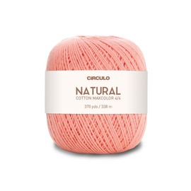 Algodón natural Maxcolor 4/4 de Círculo - 100% algodón virgen brasileño (paquete de 1 bola) - 369 yardas, 7 onzas - DK (4514)