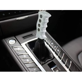 Lunsom Car Grip Shift Knob, Gear Shift Lever Knob Shifter Car Shifting Transmission Shifter Stick Head Fit Most Manual Vehicle (Silver)