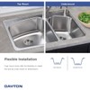 Elkay DSESR127224 Dayton Single Bowl Dual Mount Stainless Steel Sink,