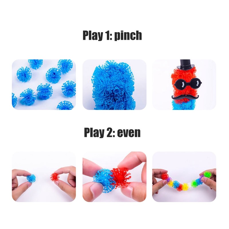 Educational Toy Sticky Balls Toys DIY Thorn Balls Building Block