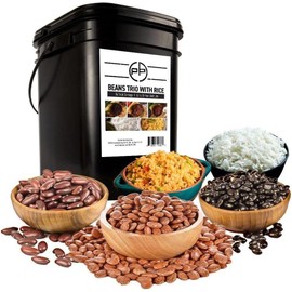 Patriot Pantry Beans Trio with Rice Emergency Food Kit (100 Servings, 14 pk.) by Ready Hour