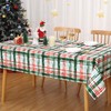 Hapterouse Christmas Tablecloth Wipeable Table Cloth for Kitchen Decoration Tablecover