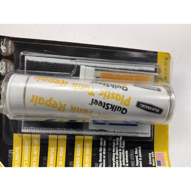 BLUE MAGIC (2) Blue Magic 6522KTRI QuikSteel Plastic Tank Repair