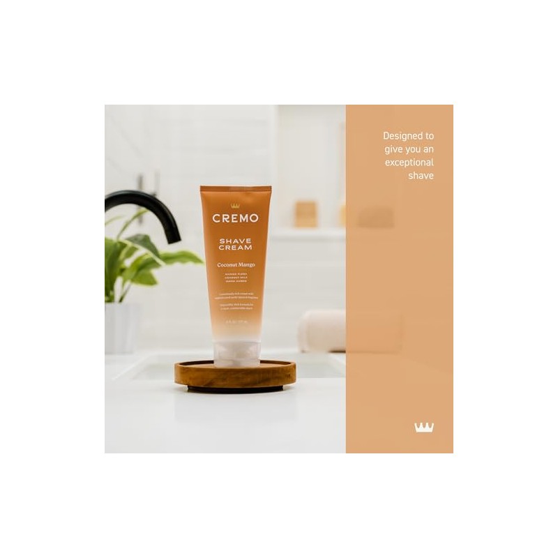 Cremo Coconut Mango Moisturizing Shave Cream, Astonishingly Superior Shaving Cream