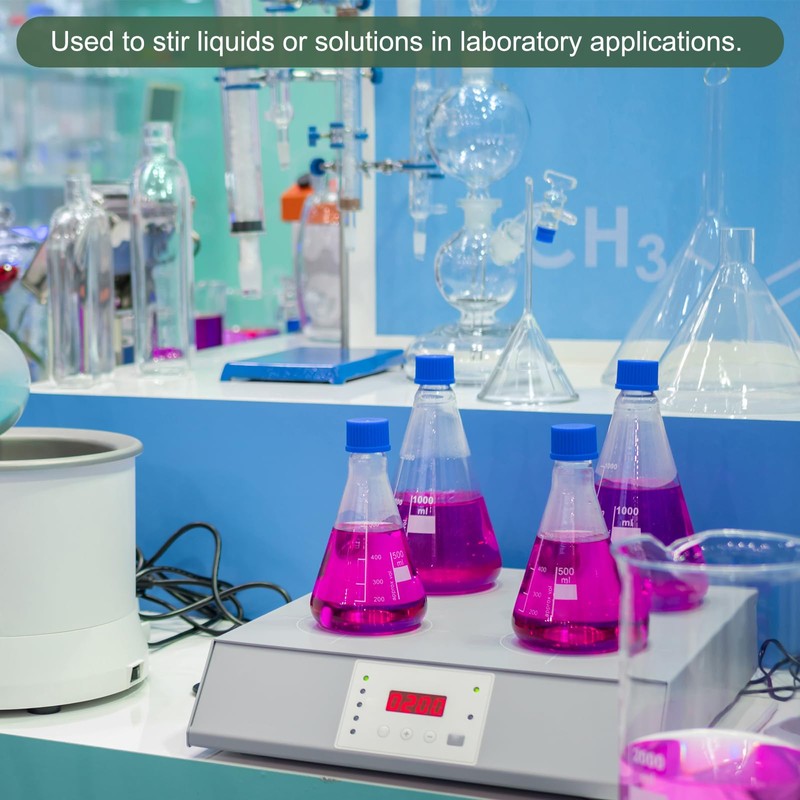 YOKIVE 4 Pcs Magnetic Stir Bar, PTFE Coated Olive Type