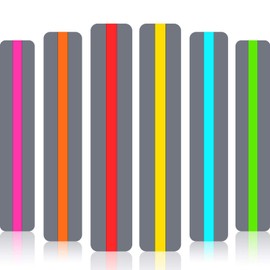 Zonon Guided Reading Strips Highlight Strips Colored Overlay Highlight Bookmarks Help with Dyslexia for Crystal Children and Teacher Supply Assistant (36 Pieces)