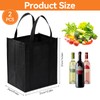 Pack of 2 Black Foldable Shopping Bags, 37 x 31